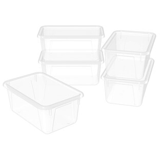 Foto 1 | Contenedores De Almacenamiento De Plástico Storex Small Cubby Bins, Paquete De 5 - Venta Internacional.