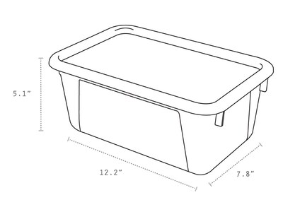 Foto 5 | Contenedores De Almacenamiento De Plástico Storex Small Cubby Bins, Paquete De 5 - Venta Internacional.