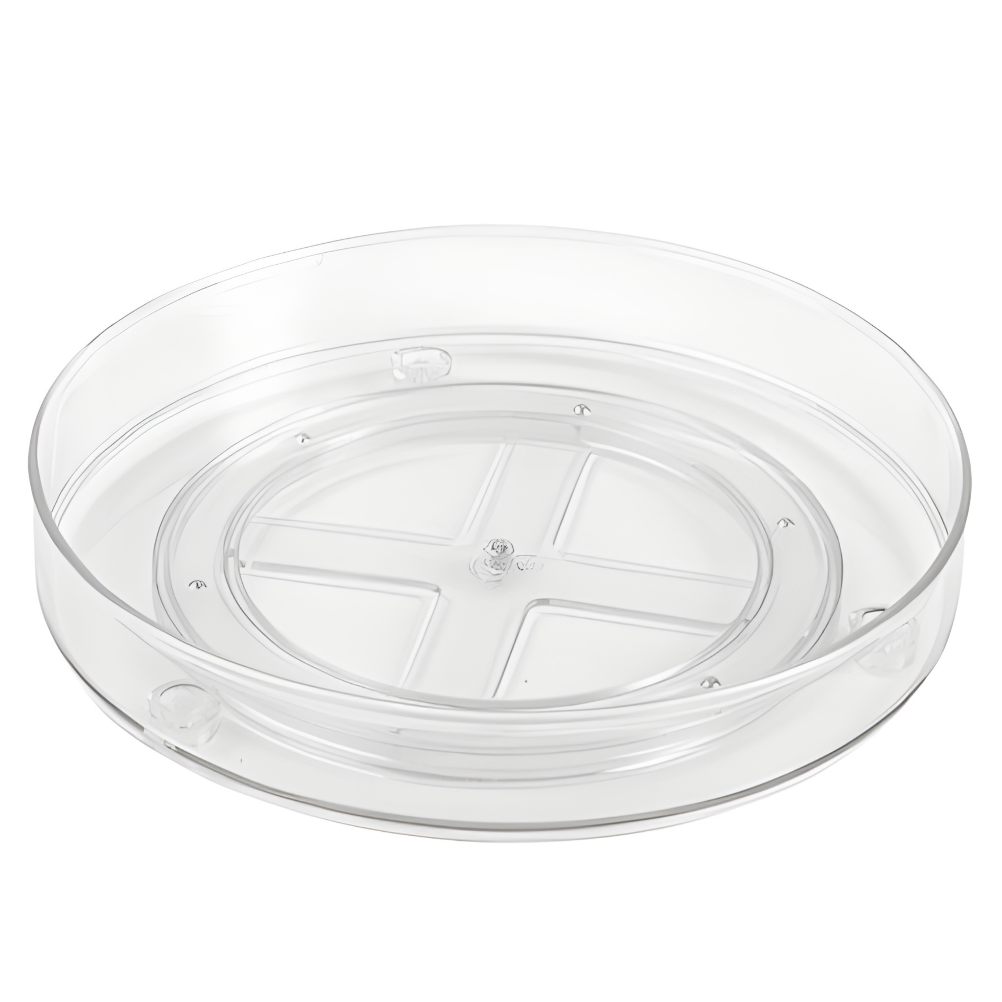 Foto 1 | Charola Zense Giratoria Lanzhou 4.3x27x27cm Transparente