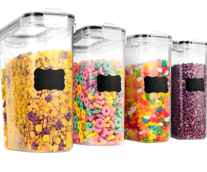 Foto 2 pulgar | Juego Xtellar De 4 Recipientes Herméticos De Plástico Para Cereales