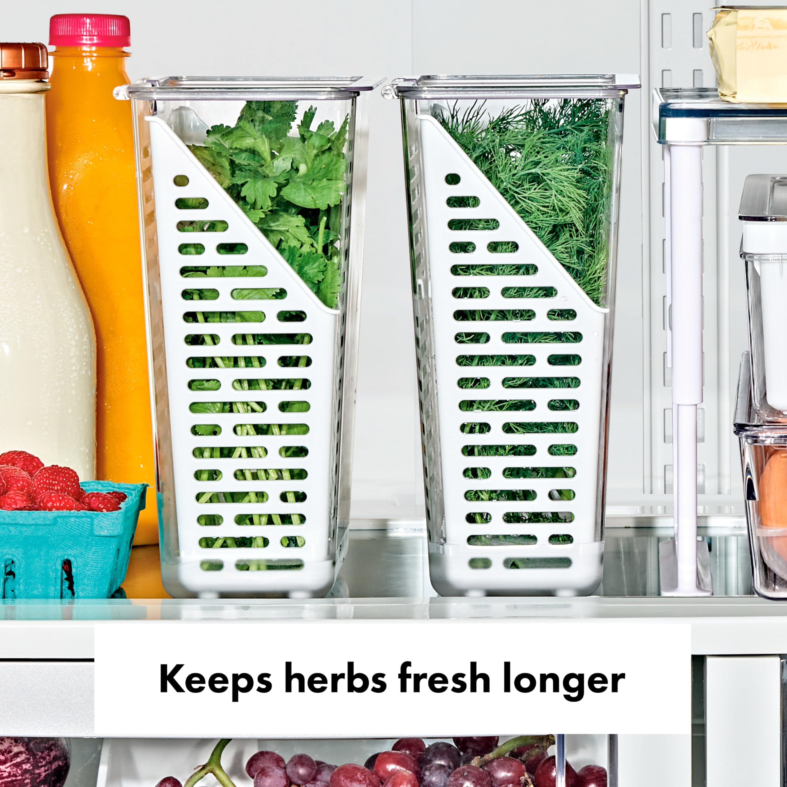 Foto 3 pulgar | Herb Keeper Oxo Good Grips Produce Saver, Color Blanco - Venta Internacional.