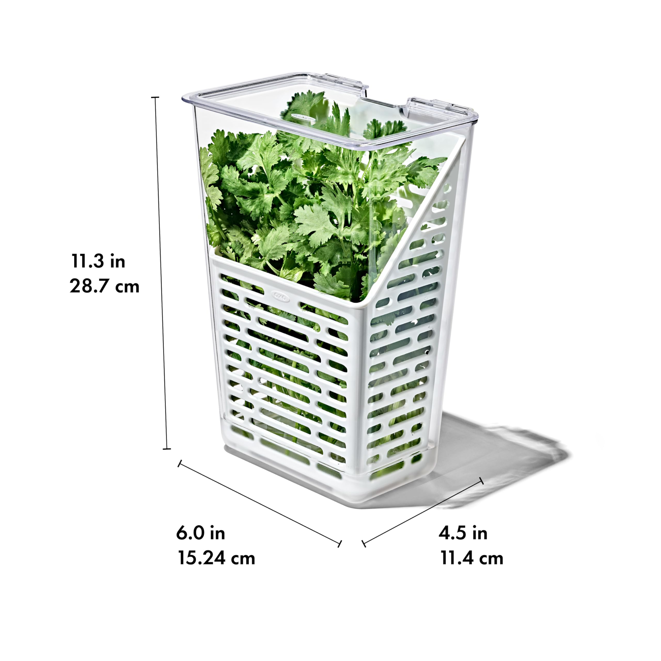 Foto 7 | Herb Keeper Oxo Good Grips Produce Saver, Color Blanco - Venta Internacional.