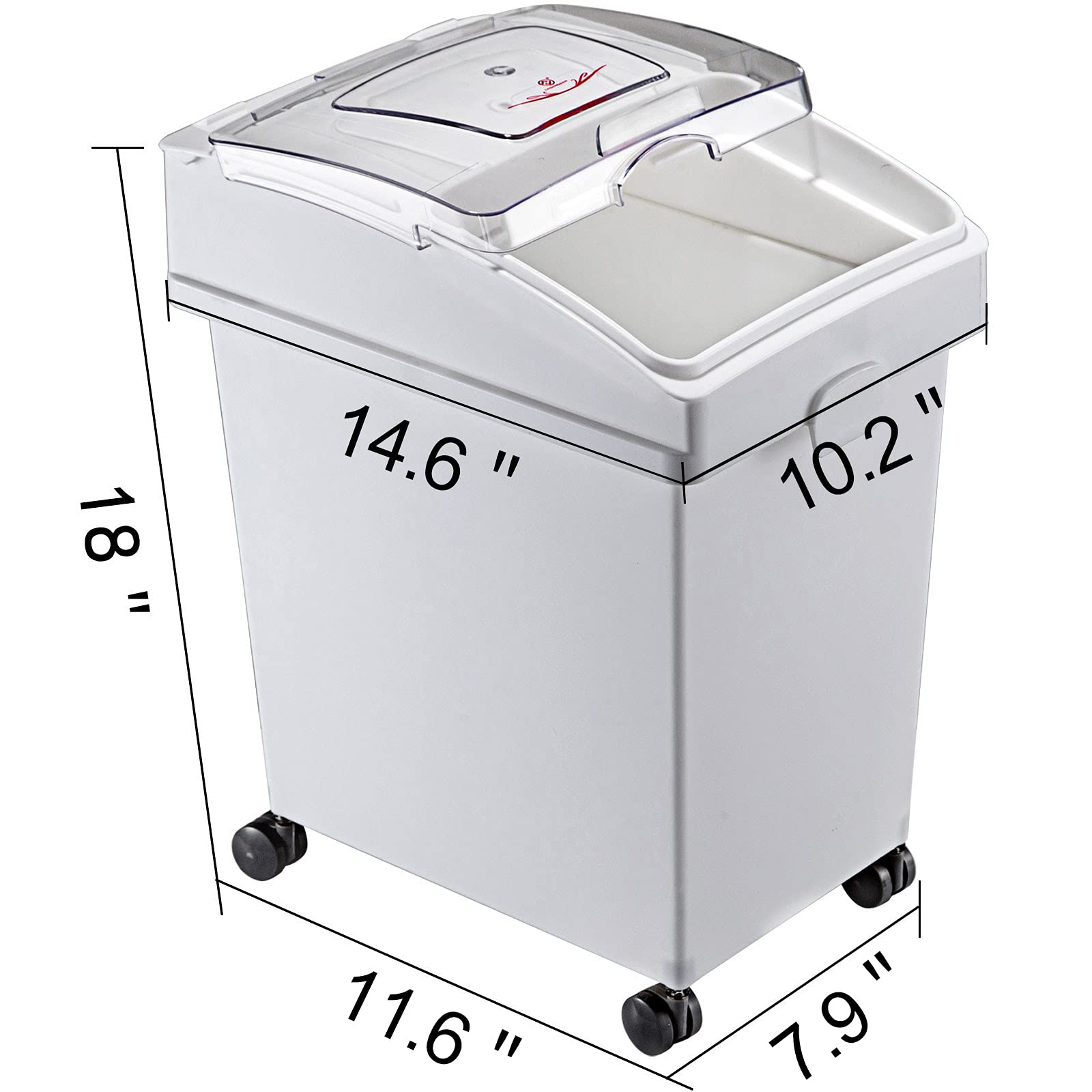 Foto 3 pulgar | Cubo De Ingredientes Vevor De 19.68 Litros De Capacidad Con Cuchara Y Tapa Corrediza - Venta Internacional.