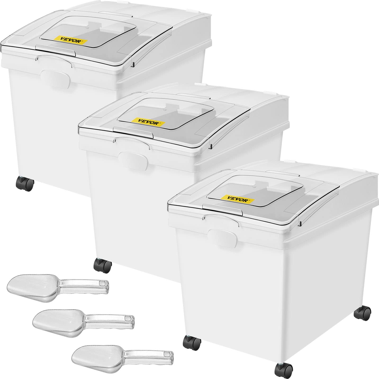 Foto 1 | Cubo De Ingredientes Vevor De 40 Litros De Capacidad Con Cuchara Y Tapa Deslizante - Venta Internacional.