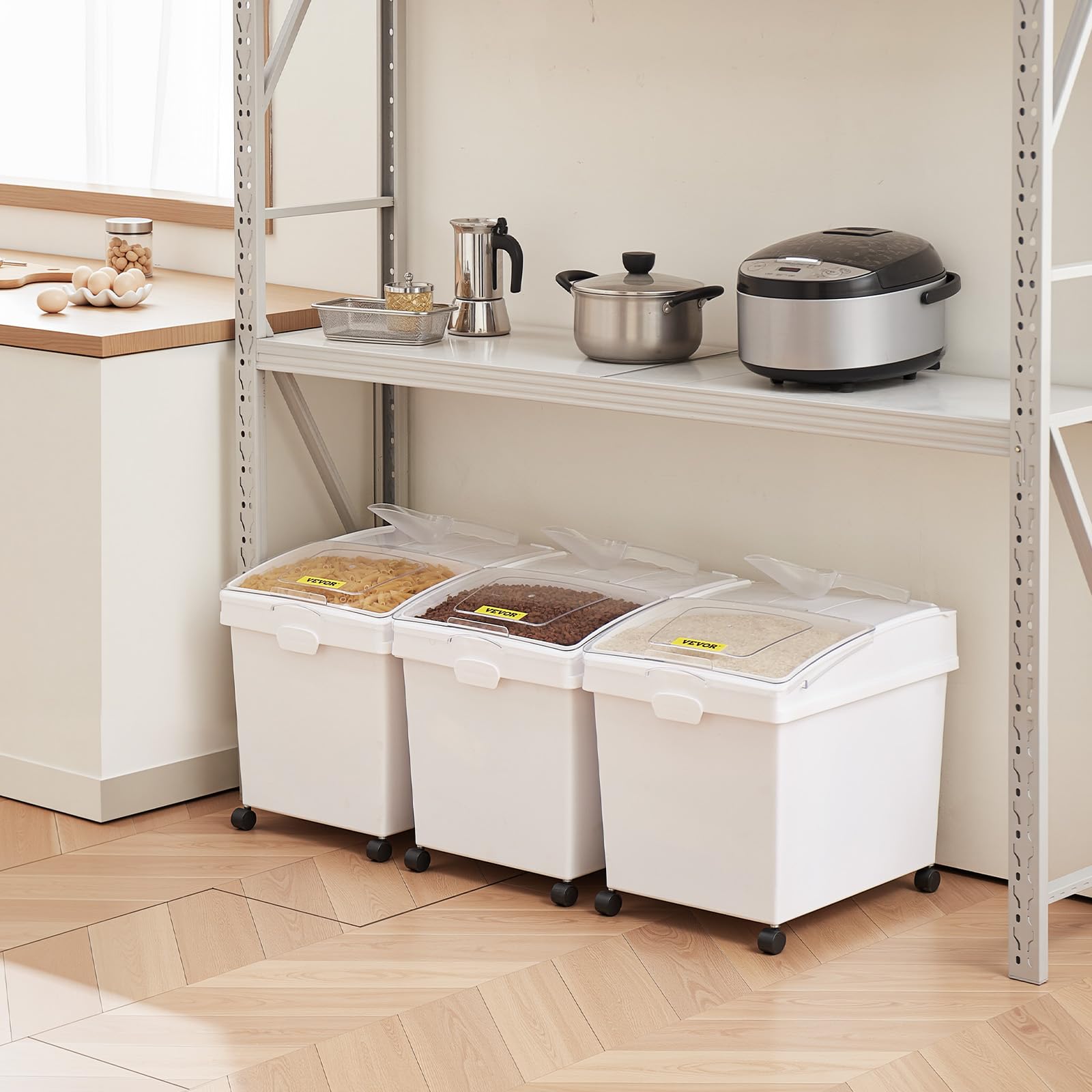 Foto 2 | Cubo De Ingredientes Vevor De 40 Litros De Capacidad Con Cuchara Y Tapa Deslizante - Venta Internacional.