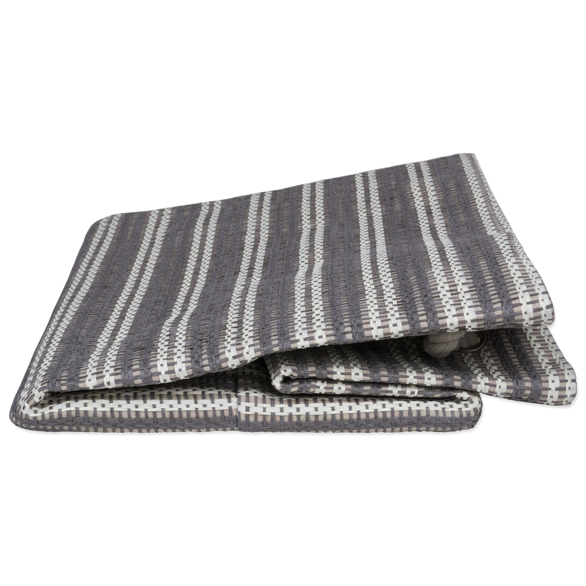 Foto 4 pulgar | Papelera De Almacenamiento Dii, Tejida, Gris Y Blanco, 30 Libras - Venta Internacional.