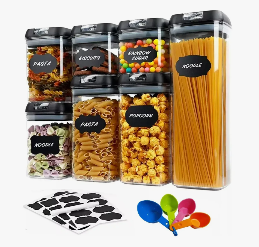 Recipientes Herméticos Almacenamiento Cocina Contenedor 7pz