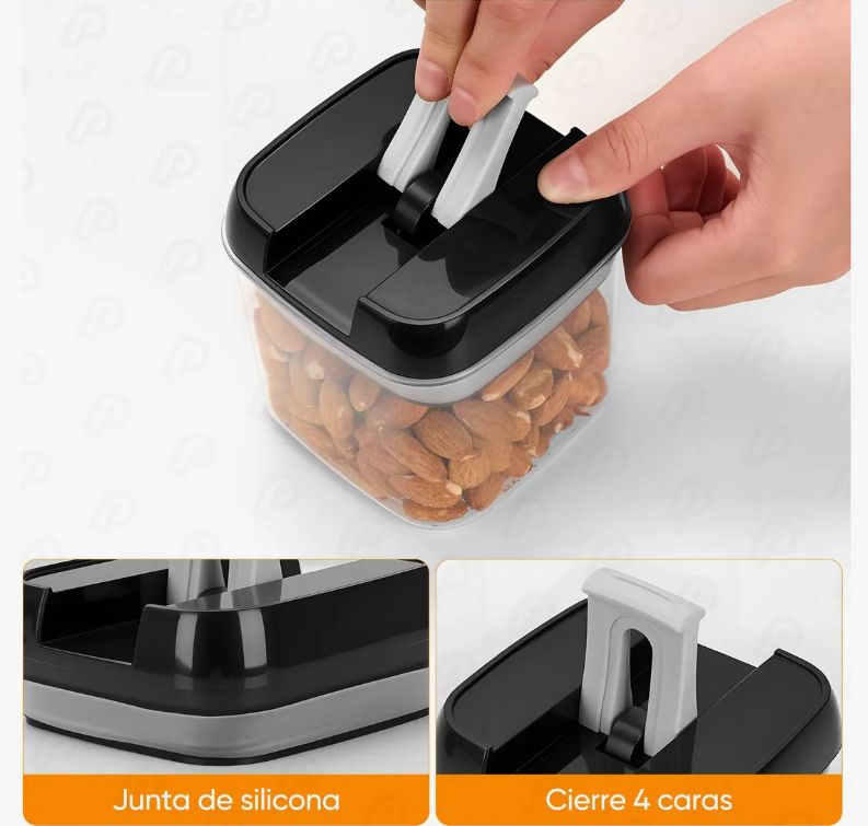 Foto 7 pulgar | Recipientes Herméticos Almacenamiento Cocina Contenedor 7pz