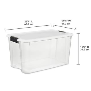 Foto 2 | Caja De Almacenamiento Sterilite Ultra Latch De 70 Litros, Apilable, 24 Unidades, Transparente - Venta Internacional.