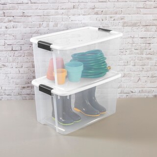 Foto 7 | Caja De Almacenamiento Sterilite Ultra Latch De 70 Litros, Apilable, 24 Unidades, Transparente - Venta Internacional.