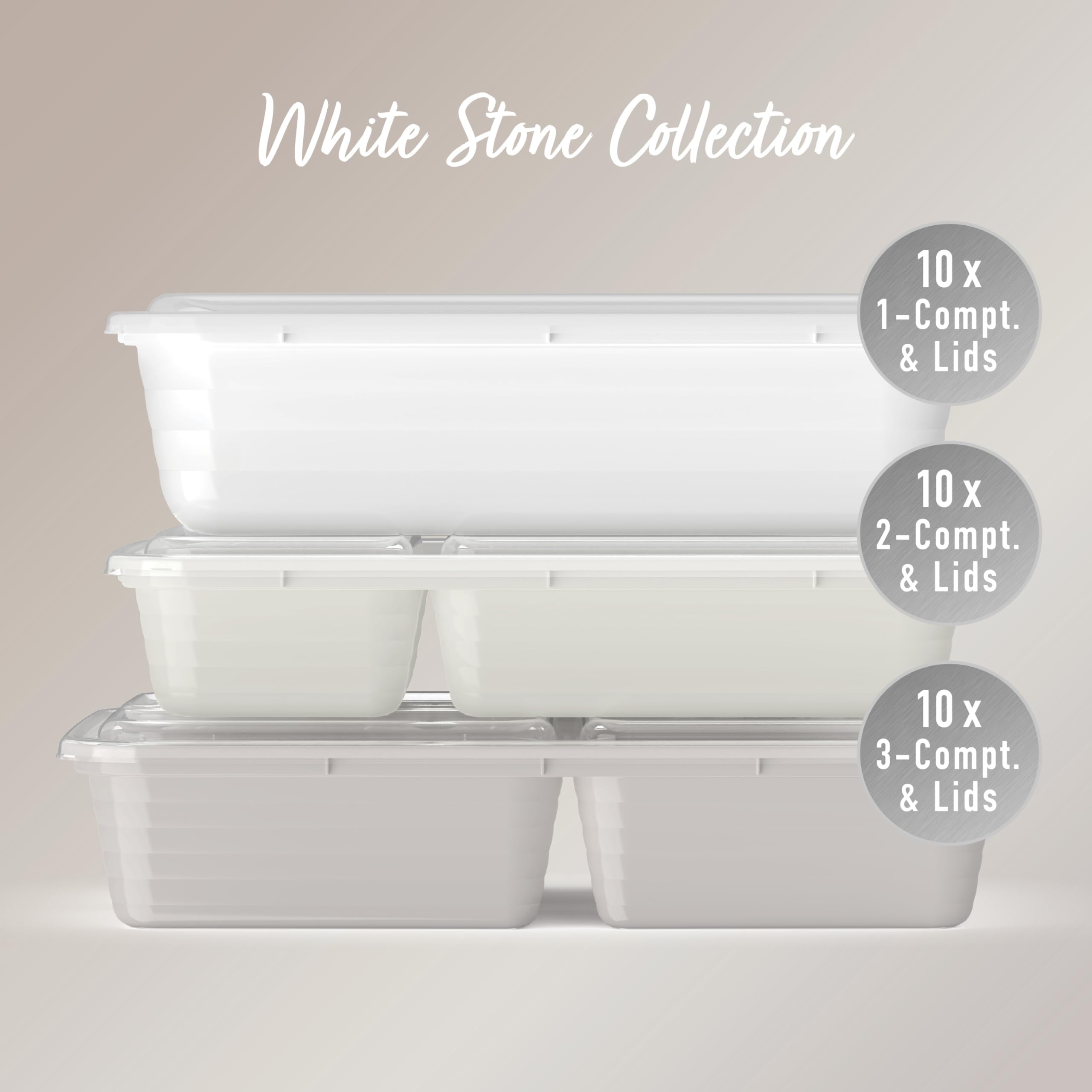 Foto 4 | Kit De Preparación De Comidas Bentgo Prep, 60 Recipientes Reutilizables Para Alimentos - Venta Internacional.