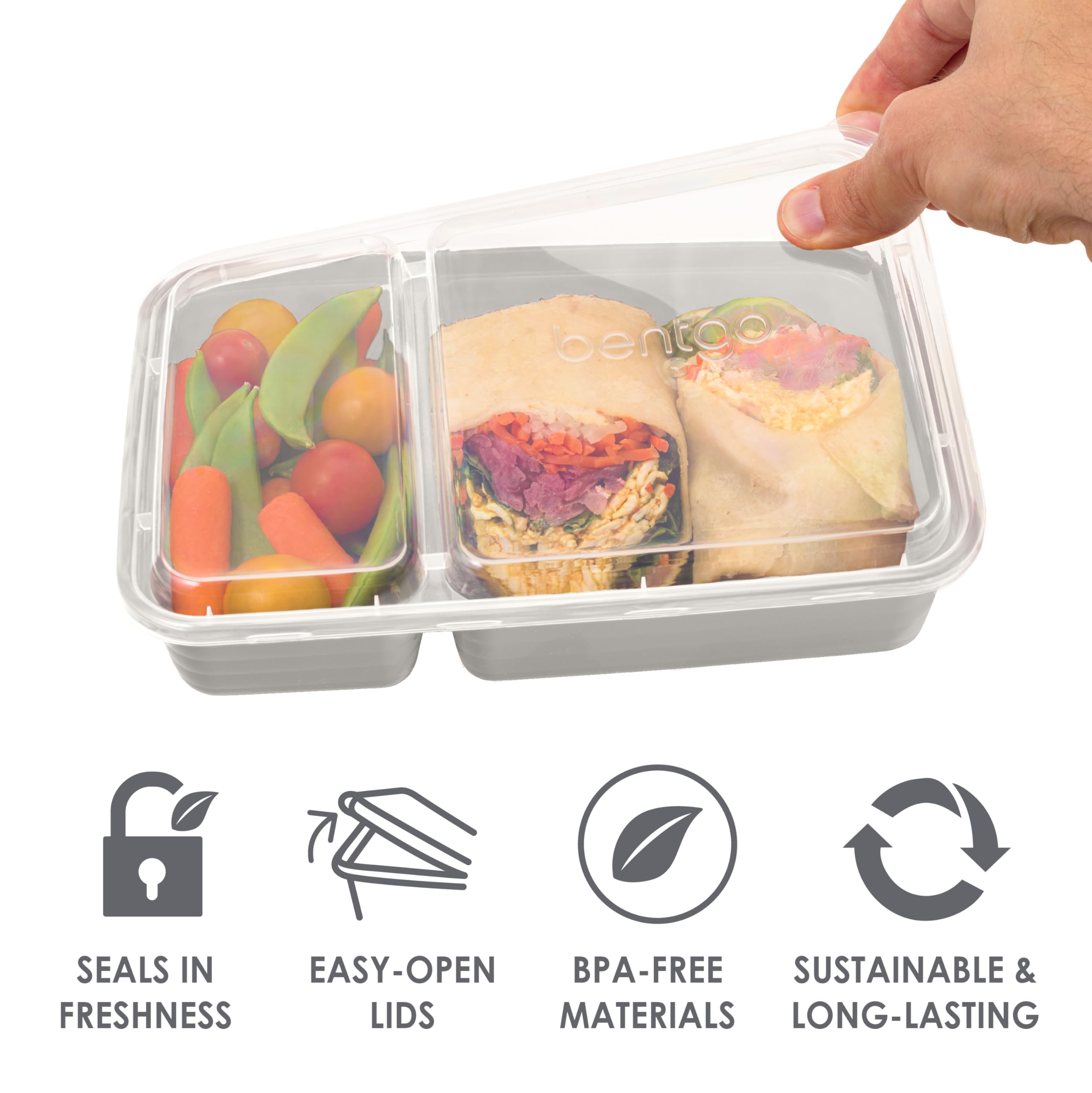 Foto 5 | Kit De Preparación De Comidas Bentgo Prep, 60 Recipientes Reutilizables Para Alimentos - Venta Internacional.