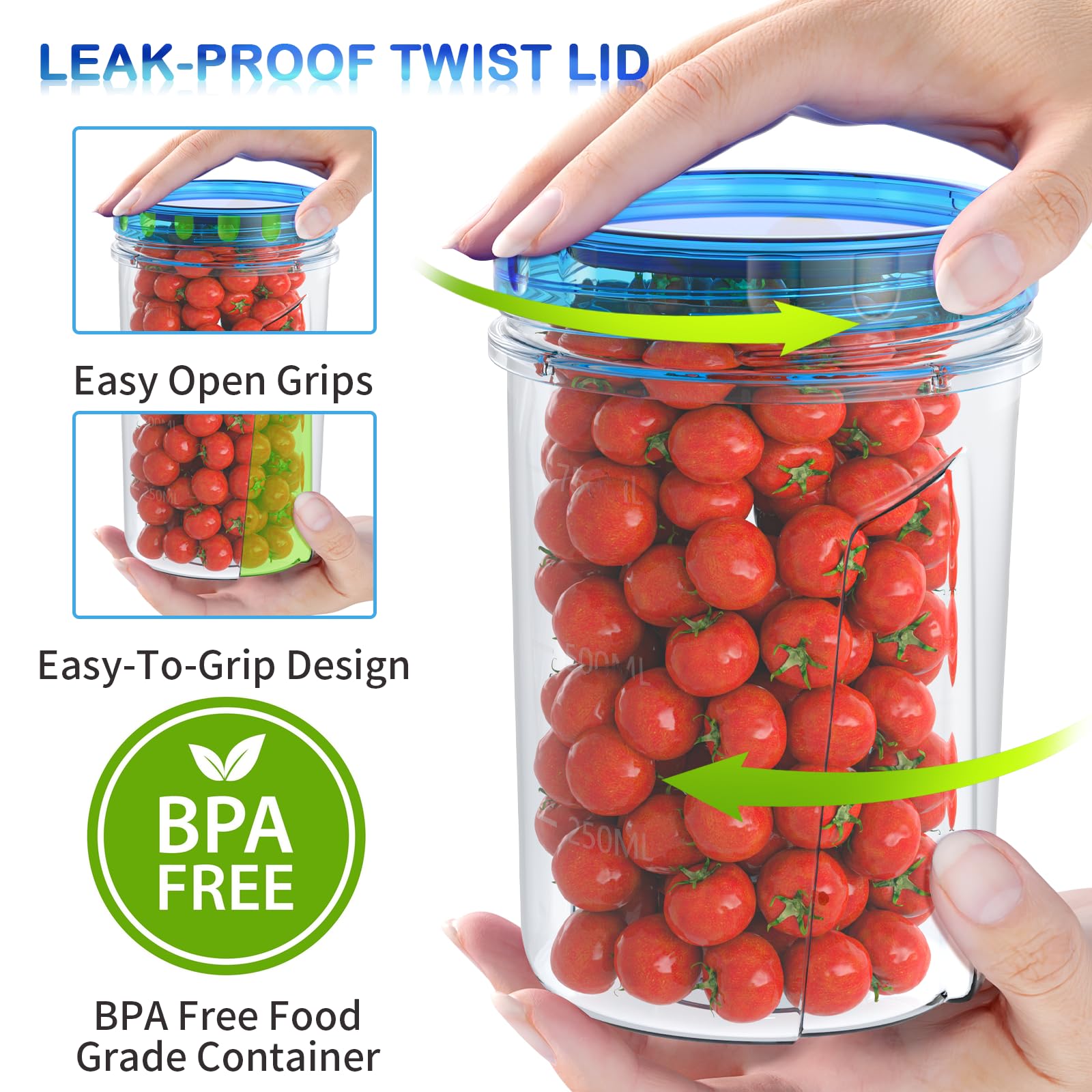 Foto 4 | [recipiente De Almacenamiento De Alimentos] Hometall, Paquete De 10, 950 Ml, Sin Bpa - Venta Internacional.