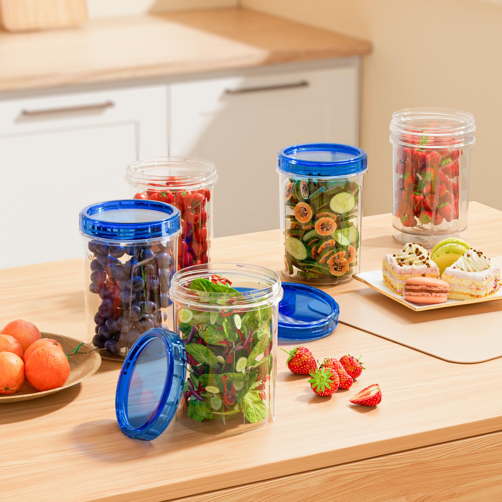 Foto 5 | [recipiente De Almacenamiento De Alimentos] Hometall, Paquete De 10, 950 Ml, Sin Bpa - Venta Internacional.