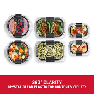 Foto 5 | Contenedores De Almacenamiento De Alimentos Rubbermaid Brilliance, Juego De 12 Piezas - Venta Internacional.
