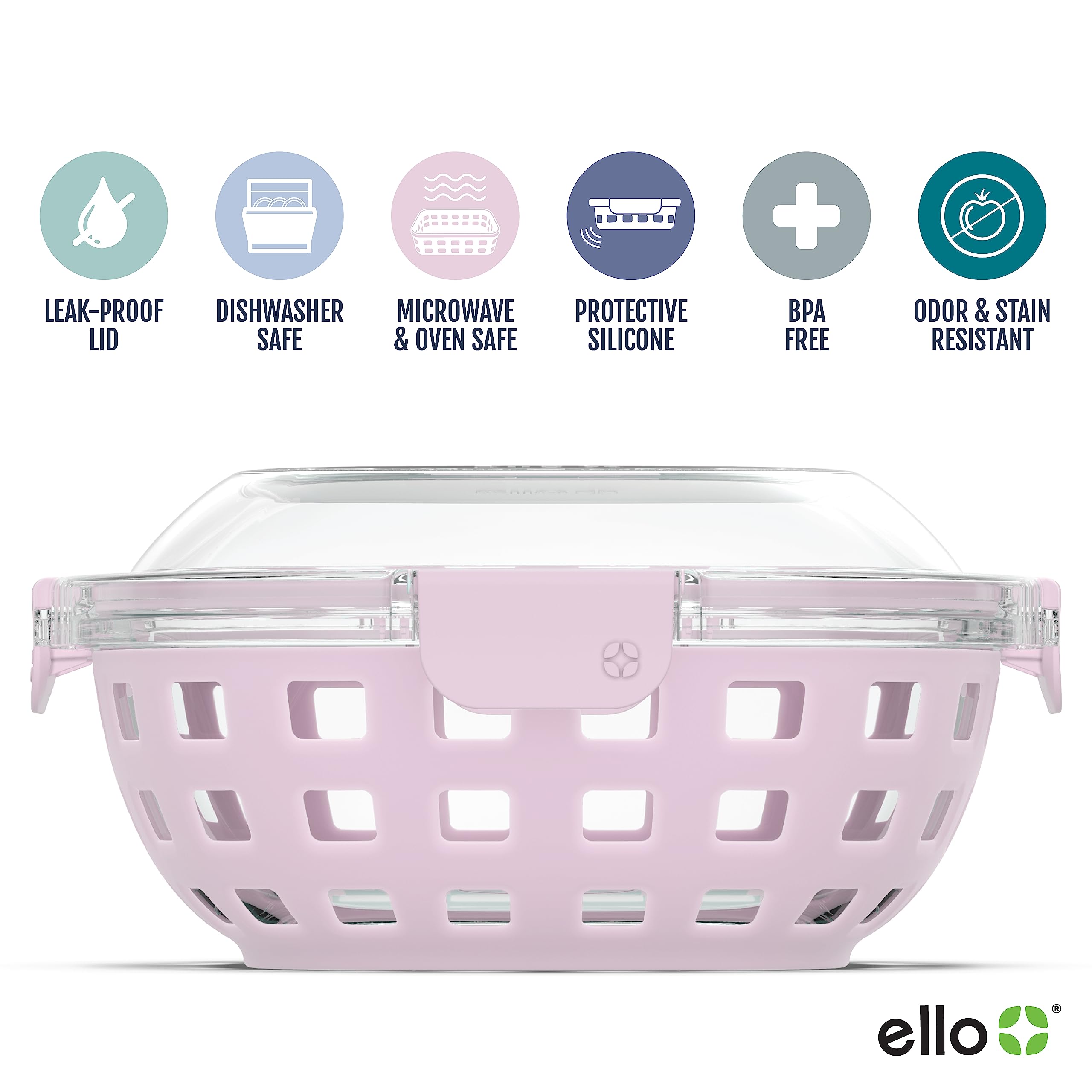 Foto 2 | Lonchera De Vidrio Para Almacenamiento De Alimentos Ello Duraglass 1.2 L - Venta Internacional.
