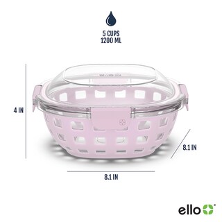 Foto 3 | Lonchera De Vidrio Para Almacenamiento De Alimentos Ello Duraglass 1.2 L - Venta Internacional.