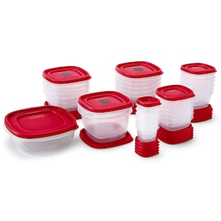 Foto 2 | Recipientes Rubbermaid Para Almacenamiento De Alimentos, 60 Unidades, Rojos, Sin Bpa - Venta Internacional.