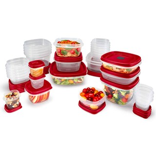 Foto 3 | Recipientes Rubbermaid Para Almacenamiento De Alimentos, 60 Unidades, Rojos, Sin Bpa - Venta Internacional.