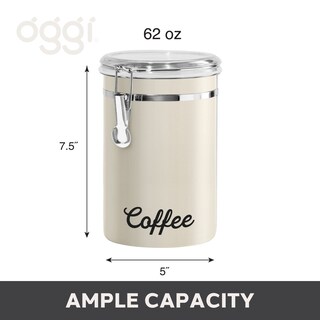 Foto 5 | Bote De Café Oggi De Acero Inoxidable, 1,8 L, Hermético, Gris Cálido - Venta Internacional.