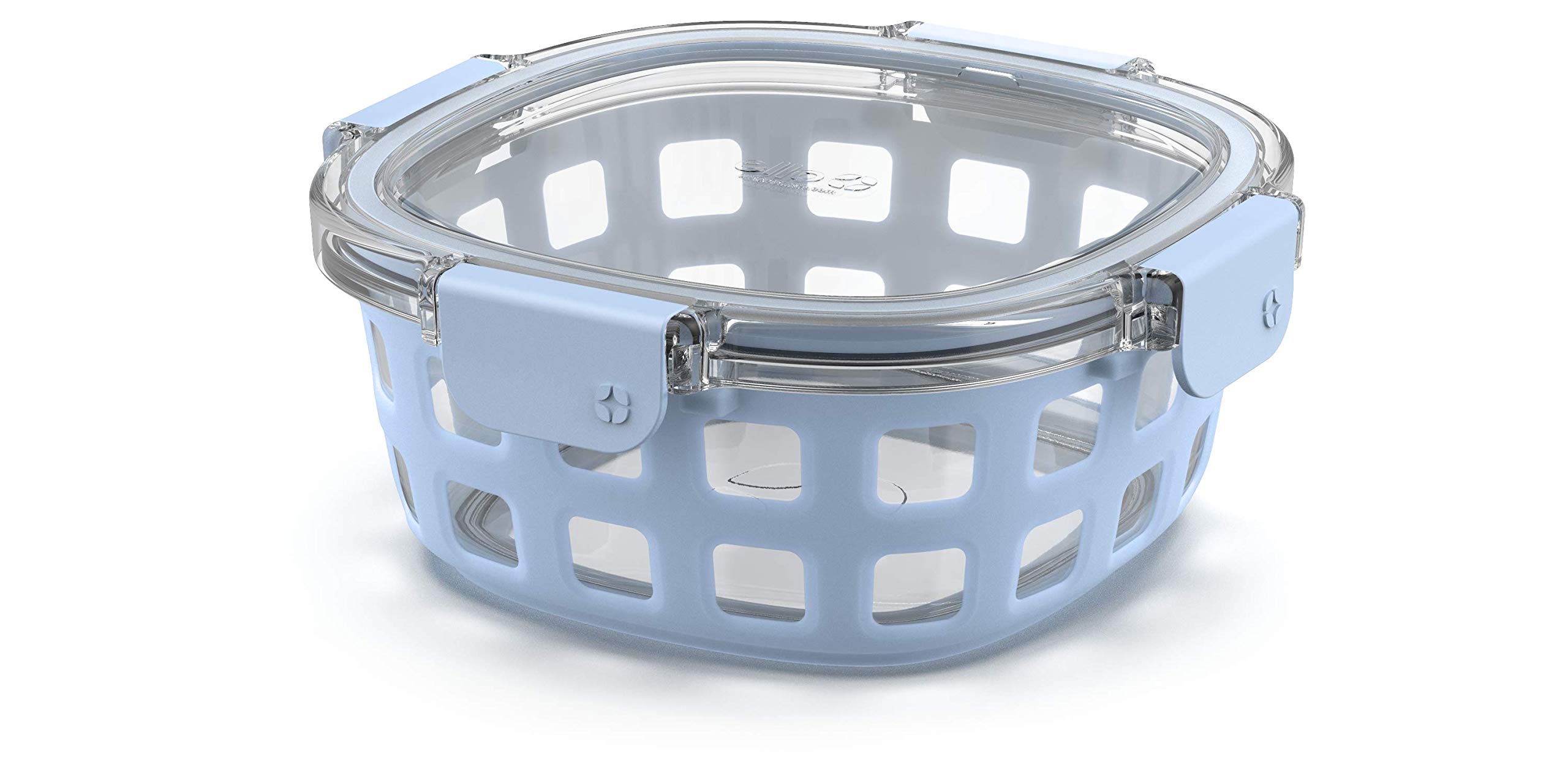 Foto 5 pulgar | Recipiente Para Preparación De Comidas Ello Duraglass De 1 Litro Con Funda De Silicona, Azul - Venta Internacional.