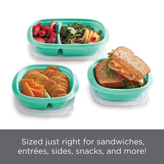 Foto 4 | Juego De Recipientes Para Almacenar Alimentos Rubbermaid, 50 Piezas, Color Verde Azulado - Venta Internacional.
