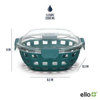 Foto 3 | Lonchera De Vidrio Para Almacenamiento De Alimentos Ello Duraglass 1.2 L - Venta Internacional.