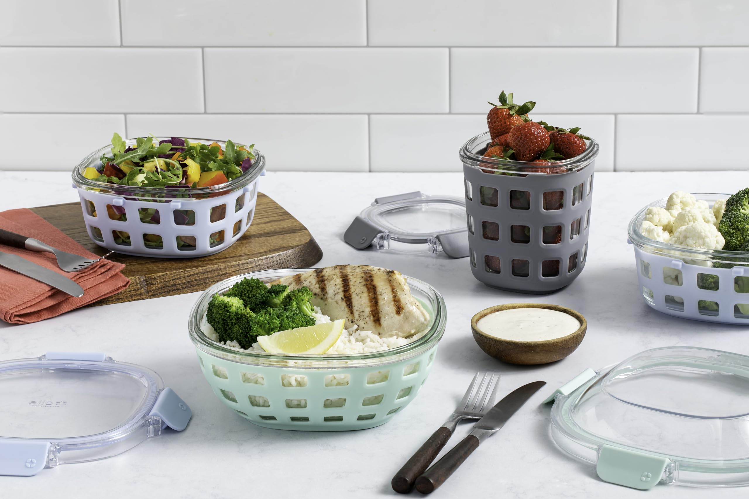 Foto 7 | Lonchera De Vidrio Para Almacenamiento De Alimentos Ello Duraglass 1.2 L - Venta Internacional.