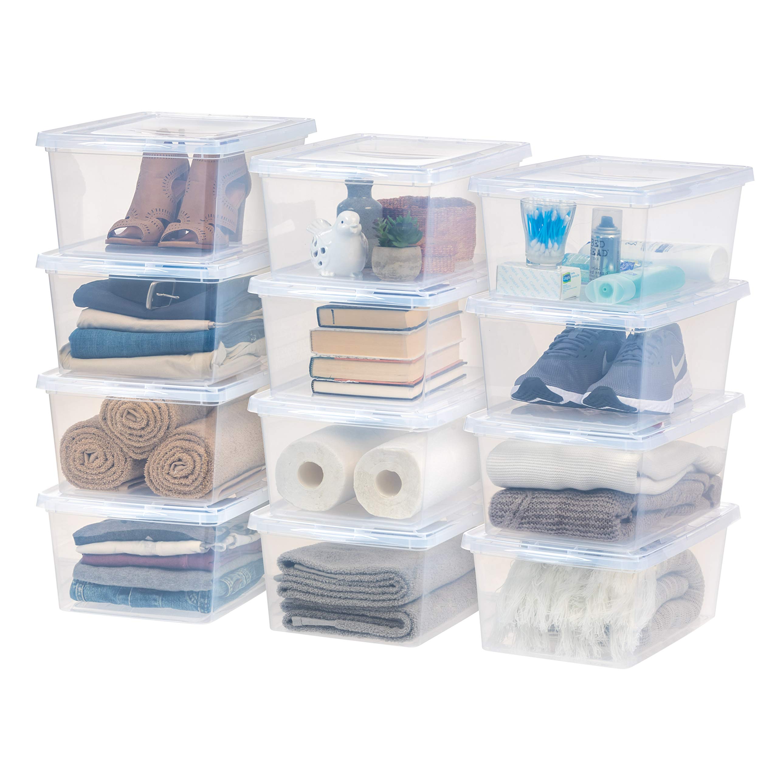 Foto 2 pulgar | Caja De Almacenamiento Iris Usa De 17 Cuartos De Galón De Plástico Transparente Sin Bpa, Paquete De 12 - Venta In