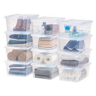 Foto 1 | Caja De Almacenamiento Iris Usa De 17 Cuartos De Galón De Plástico Transparente Sin Bpa, Paquete De 12 - Venta In