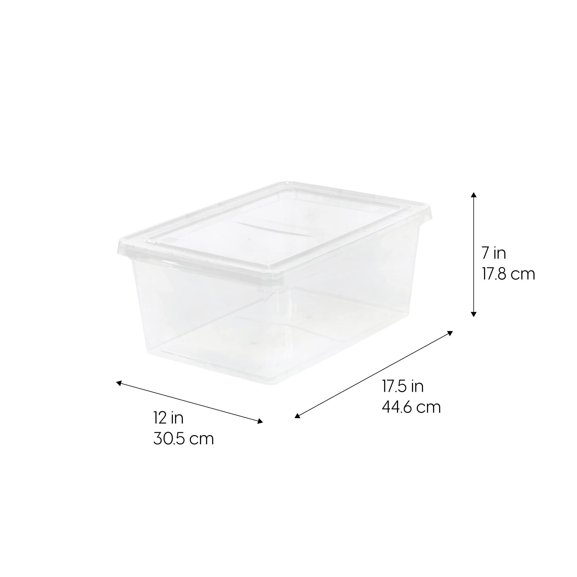 Foto 3 pulgar | Caja De Almacenamiento Iris Usa De 17 Cuartos De Galón De Plástico Transparente Sin Bpa, Paquete De 12 - Venta In