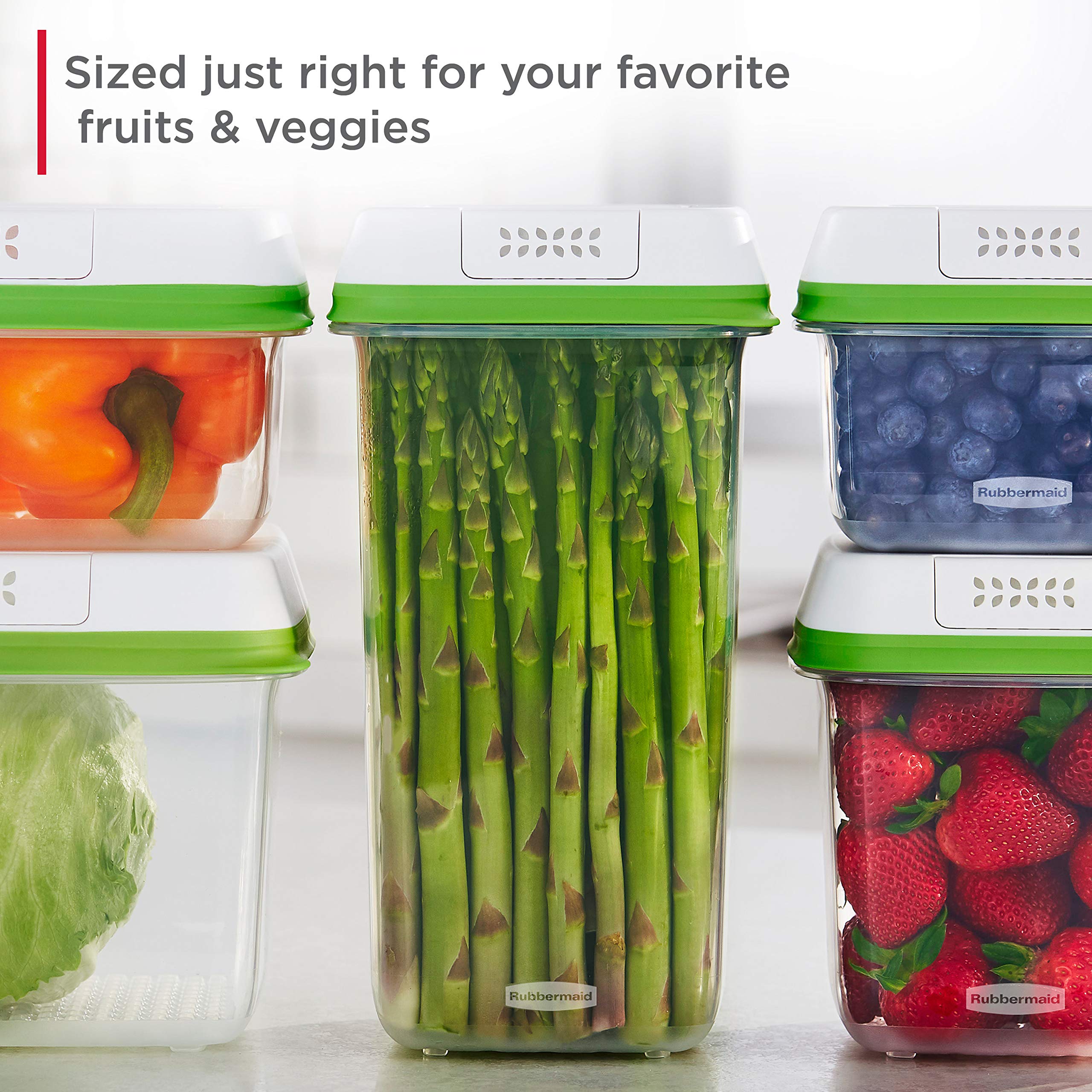 Foto 6 | Contenedores De Almacenamiento Rubbermaid Freshworks, Juego De 4 Piezas - Venta Internacional.
