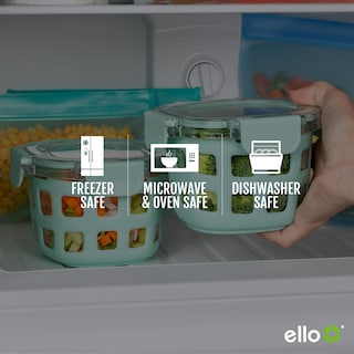 Foto 5 | Recipiente De Vidrio Ello Duraglass, 500 Ml, Paquete De 4 Unidades, Sin Bpa - Venta Internacional.