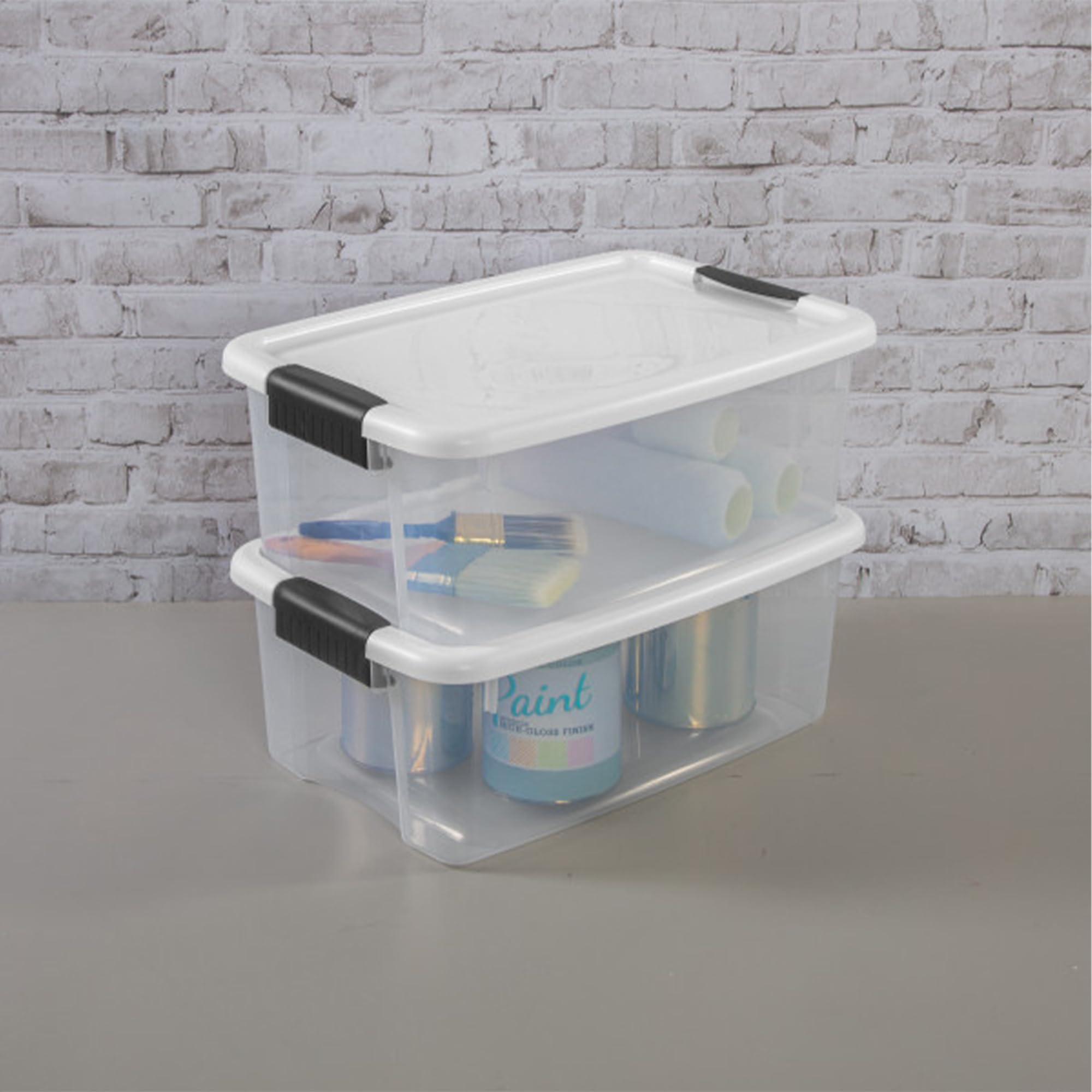Foto 5 | Caja De Almacenamiento Sterilite Ultra Latch De 18 Litros, Apilable, Paquete De 12 Unidades, Transparente - Vent