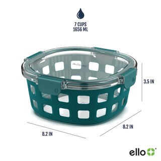 Foto 3 | Recipiente Para Preparación De Comidas Ello Duraglass De 1,7 L Con Funda De Silicona - Venta Internacional.