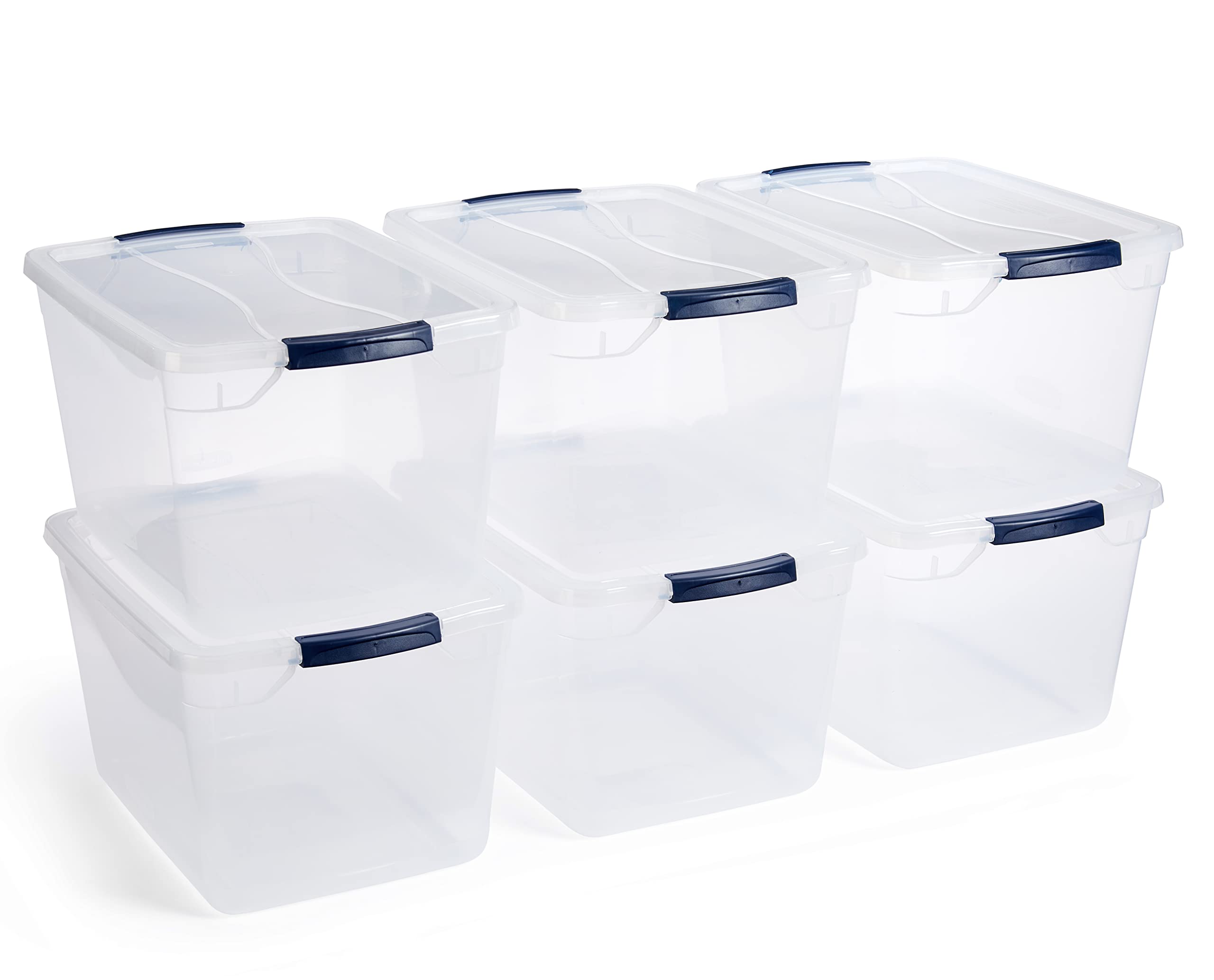 Recipientes De Plástico Rubbermaid Cleverstore 32 L (paquete De 6) - Venta Internacional.