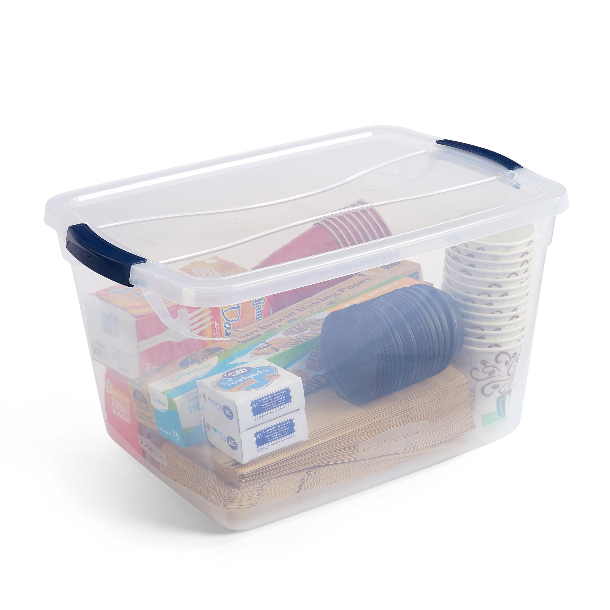 Foto 4 | Recipientes De Plástico Rubbermaid Cleverstore 32 L (paquete De 6) - Venta Internacional.