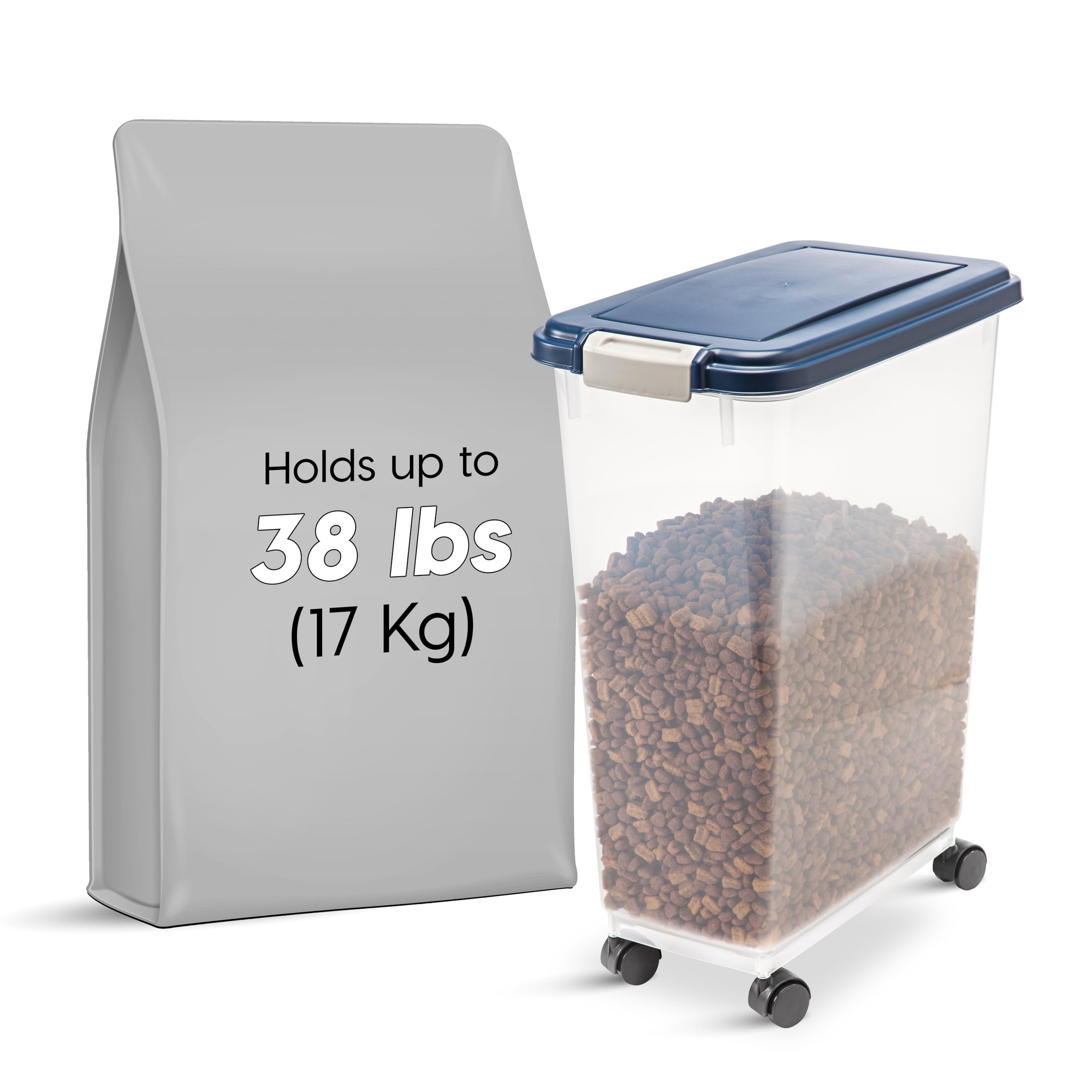 Foto 3 pulgar | Recipiente De Almacenamiento De Comida Iris Usa Hermético De 38 Kg Para Perros, Gatos Y Pájaros - Venta Internacional.