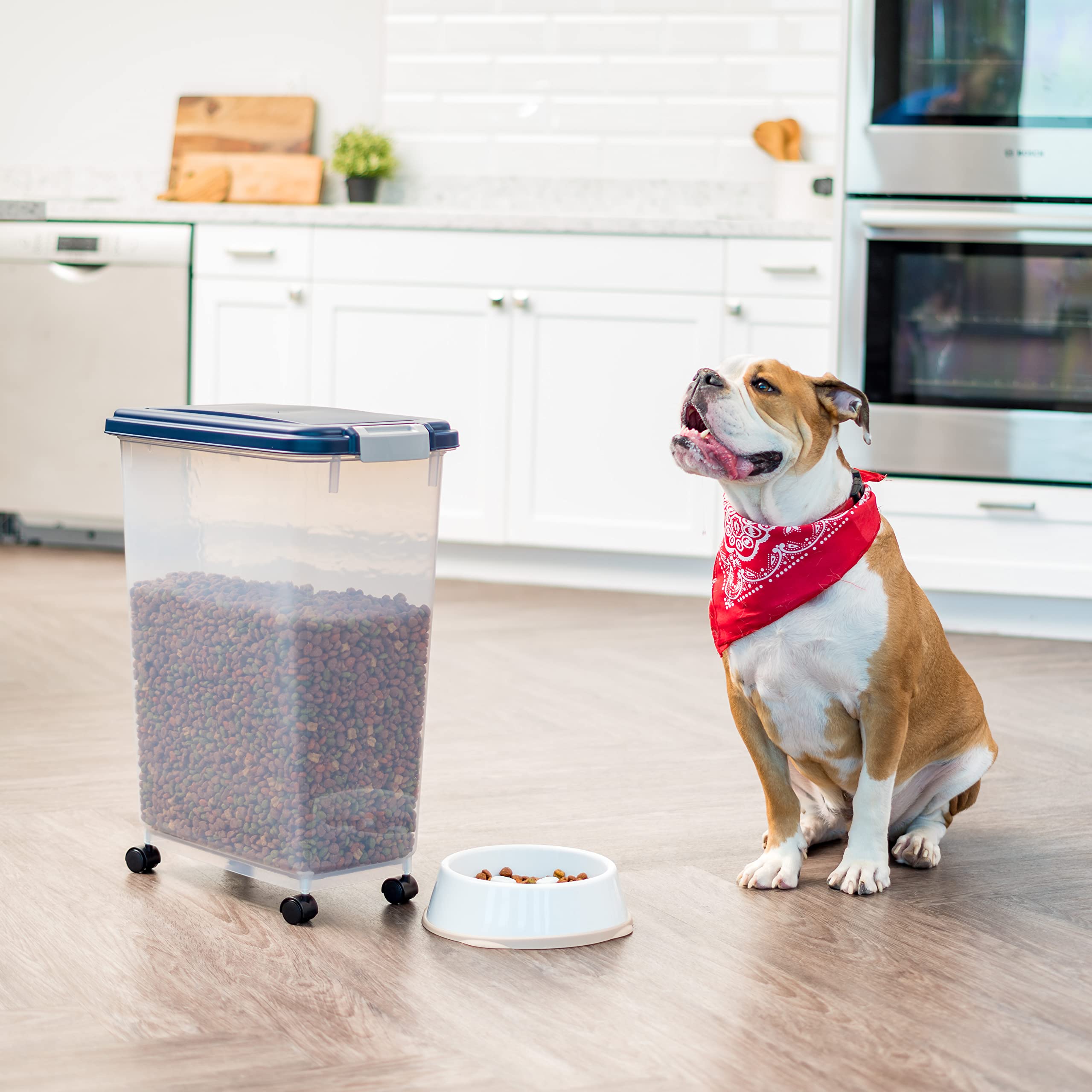 Foto 6 pulgar | Recipiente De Almacenamiento De Comida Iris Usa Hermético De 38 Kg Para Perros, Gatos Y Pájaros - Venta Internacional.