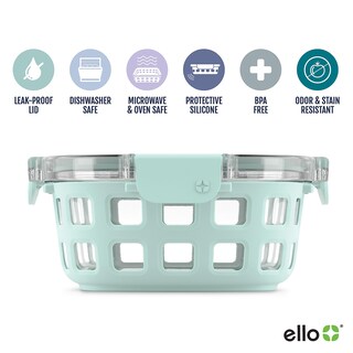 Foto 2 | Recipiente De Vidrio Para Almacenamiento De Alimentos Ello Duraglass, 800 Ml, Paquete De 5 - Venta Internacional.
