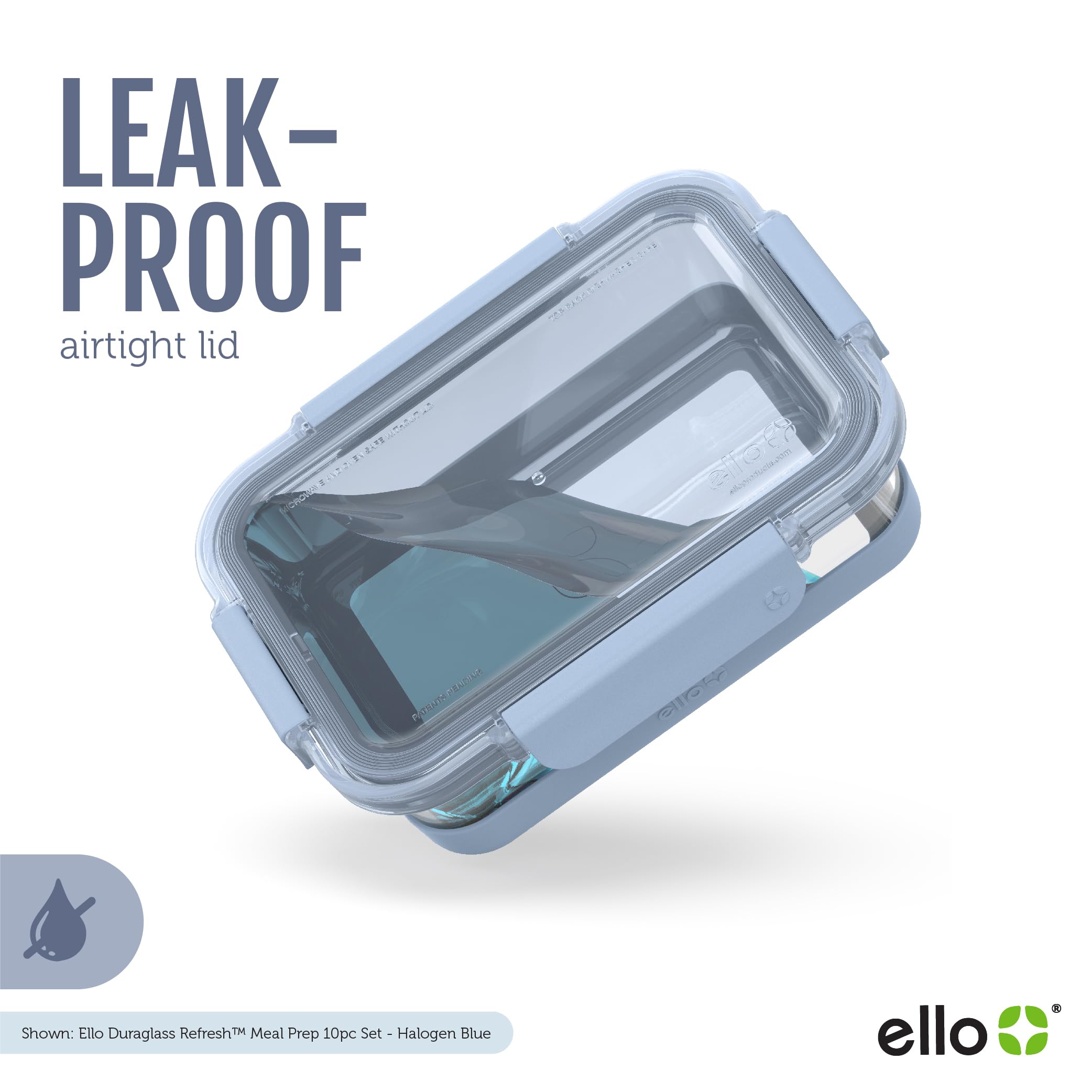Foto 6 | Recipiente De Vidrio Para Almacenamiento De Alimentos Ello Duraglass, 800 Ml, Paquete De 5 - Venta Internacional.