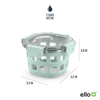 Foto 4 | Frasco De Vidrio Ello Duraglass, Paquete De 2 Unidades, 500 Ml Con Tapas - Venta Internacional.