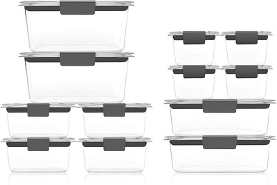 Foto 2 | Contenedores De Almacenamiento De Alimentos Rubbermaid Brilliance, Juego De 24 Piezas - Venta Internacional.