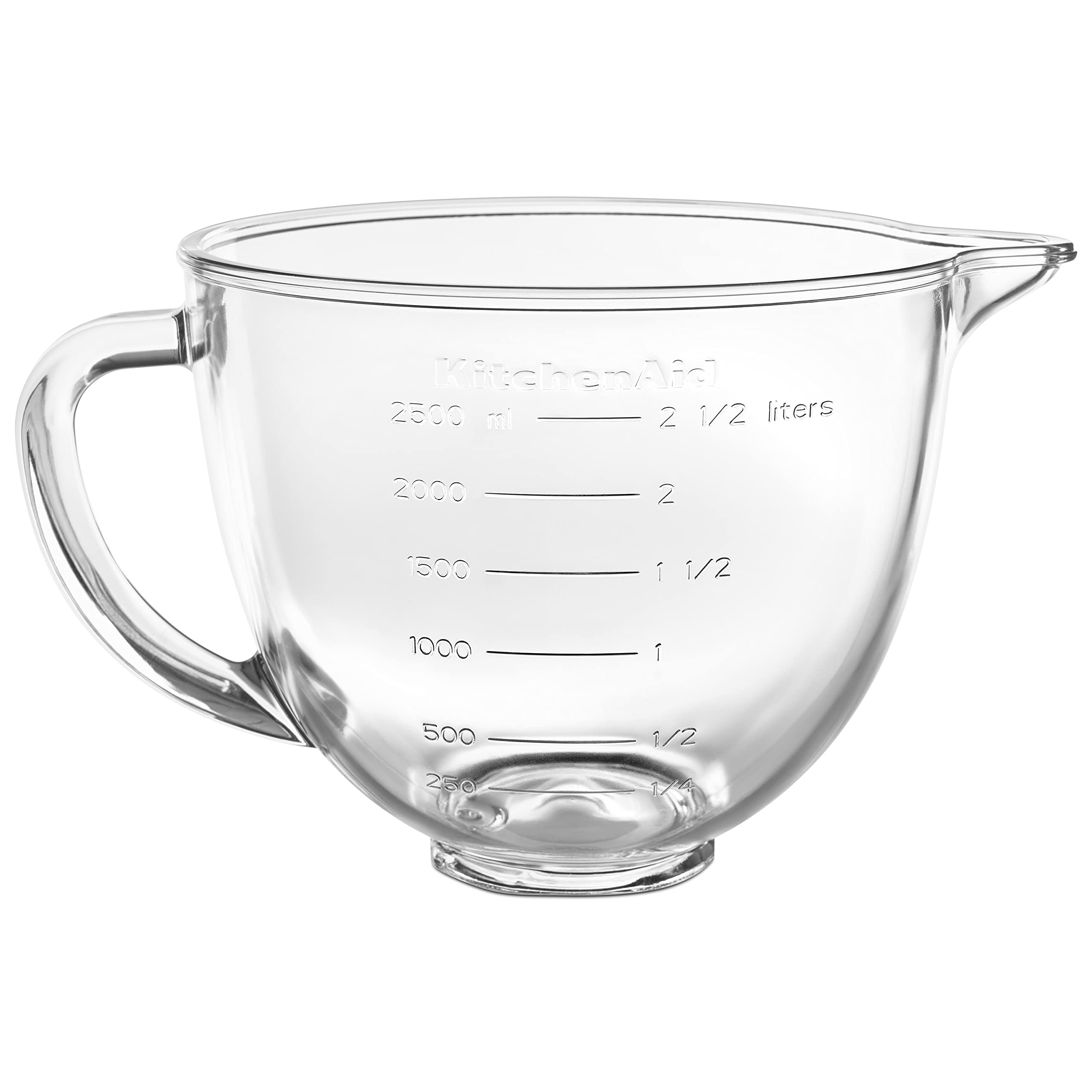 Foto 2 pulgar | Cuenco De Vidrio Kitchenaid Ksm35gb, 3.5 Cuartos De Galón, Con Cabezal Inclinable, Transparente - Venta Internacional.