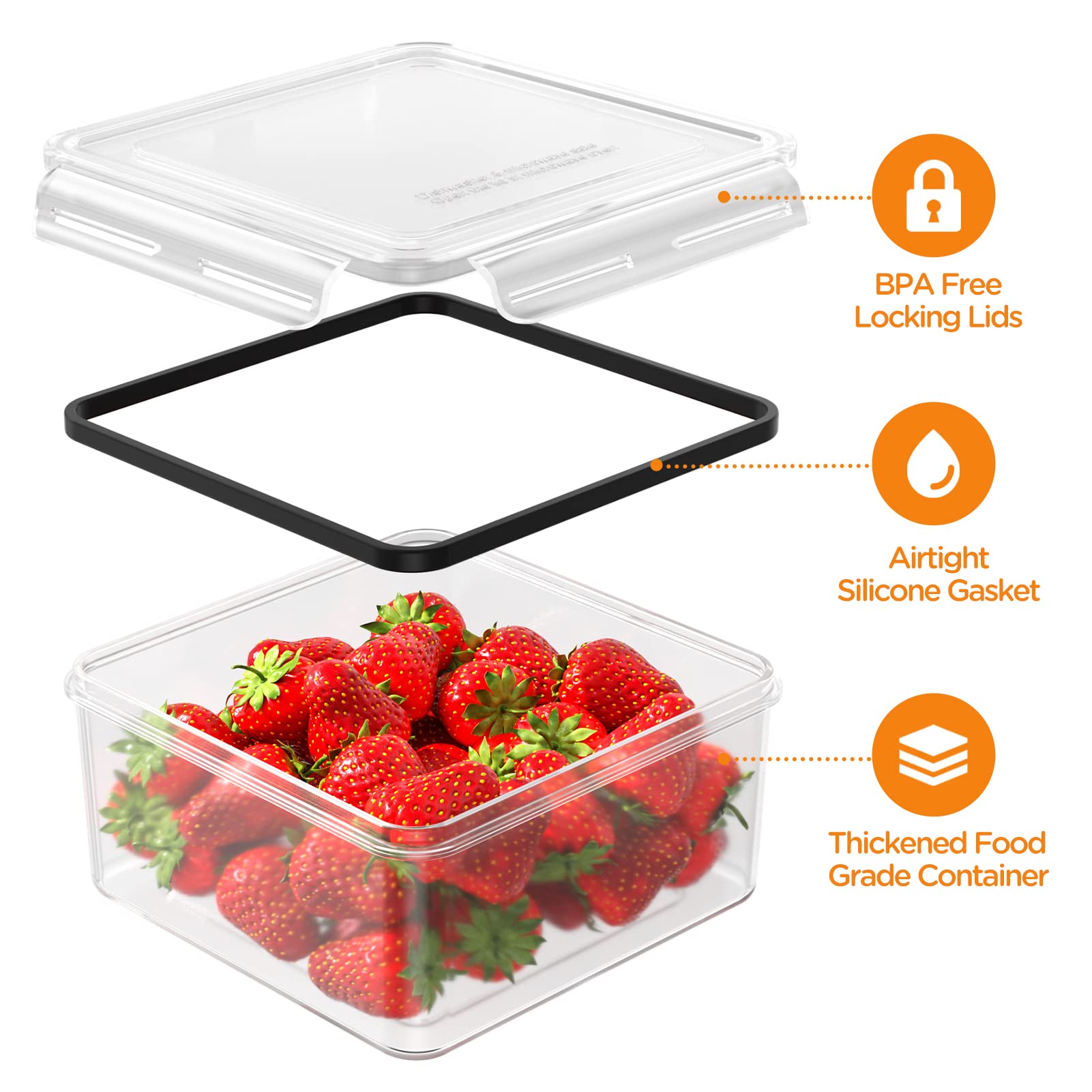 Foto 3 | Juego De Recipientes De Almacenamiento De Alimentos Hometall, 52 Piezas, Herméticos - Venta Internacional.