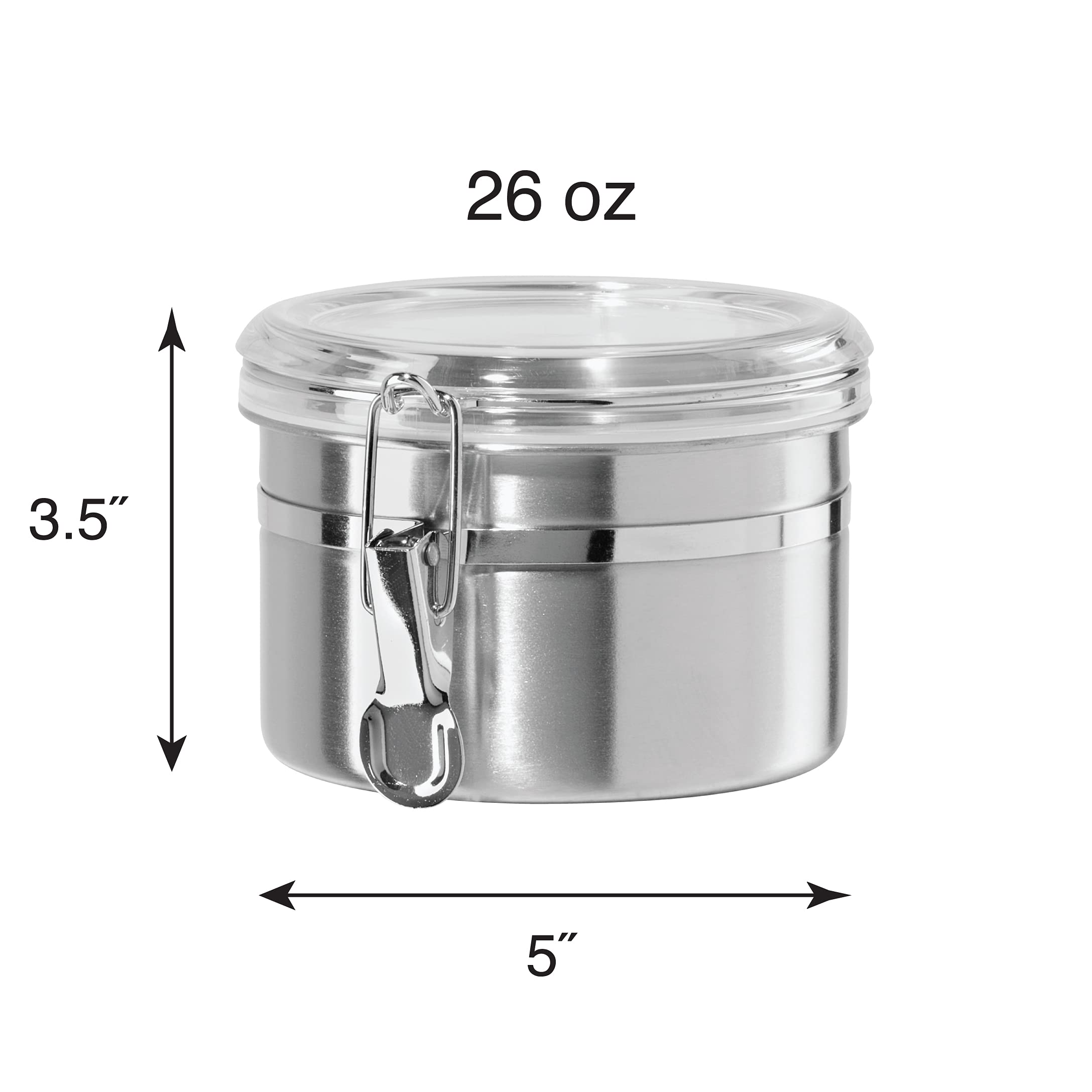 Foto 5 | Bidón De Cocina Oggi De Acero Inoxidable, 770 Ml, Hermético - Venta Internacional.