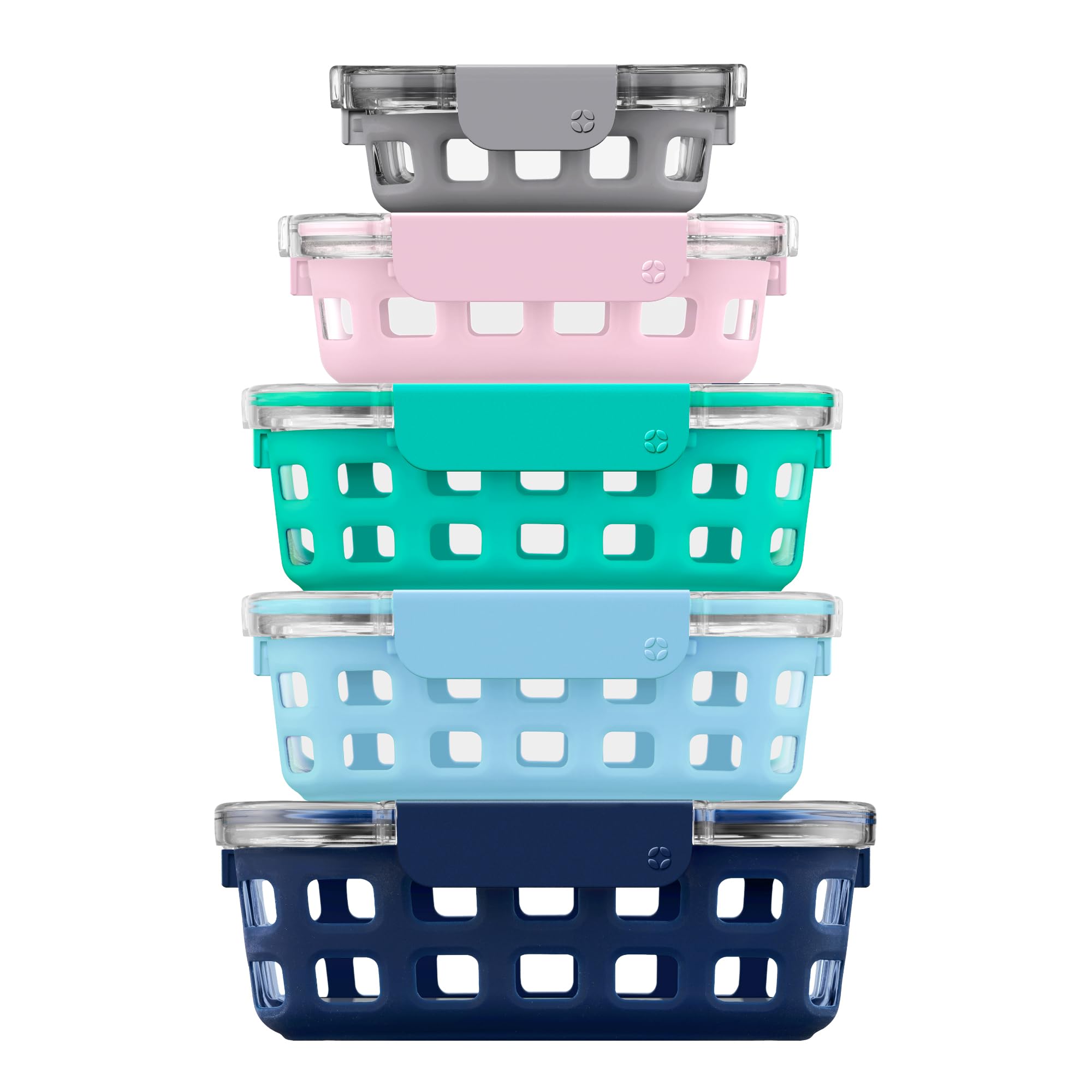 Recipientes De Almacenamiento De Alimentos, Set De Preparación De Comidas Mixtas Duraglass De Ello - Venta Internacion