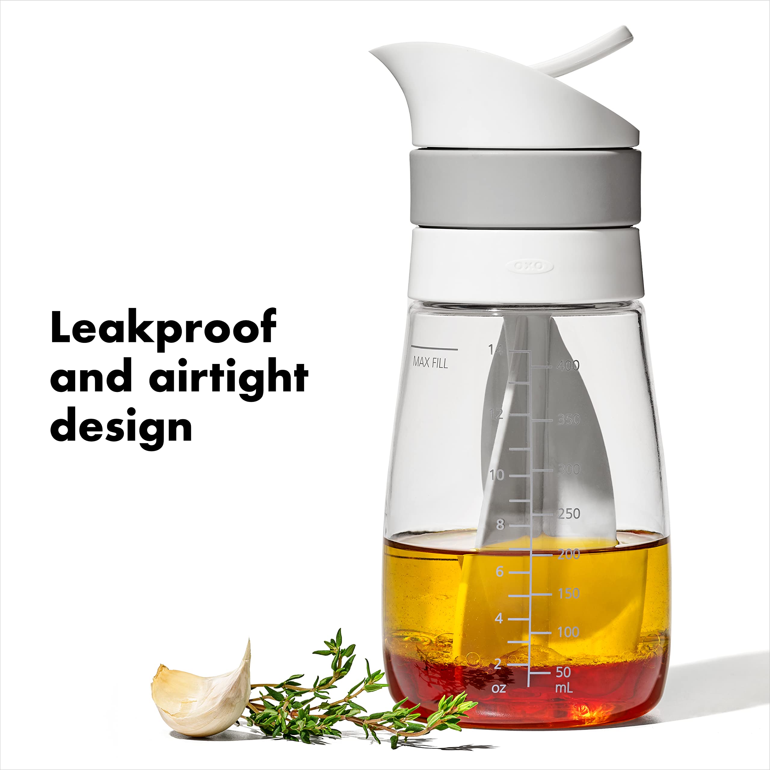 Foto 4 pulgar | Mezclador De Aderezos Para Ensaladas Oxo Good Grips Twist & Pour, 400 Ml, Color Gris - Venta Internacional.