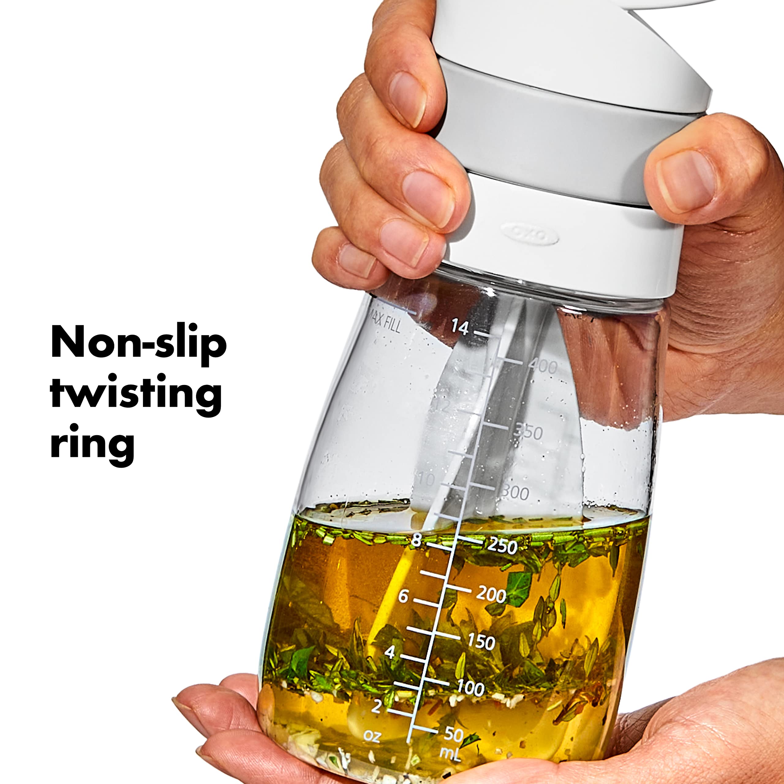 Foto 6 pulgar | Mezclador De Aderezos Para Ensaladas Oxo Good Grips Twist & Pour, 400 Ml, Color Gris - Venta Internacional.