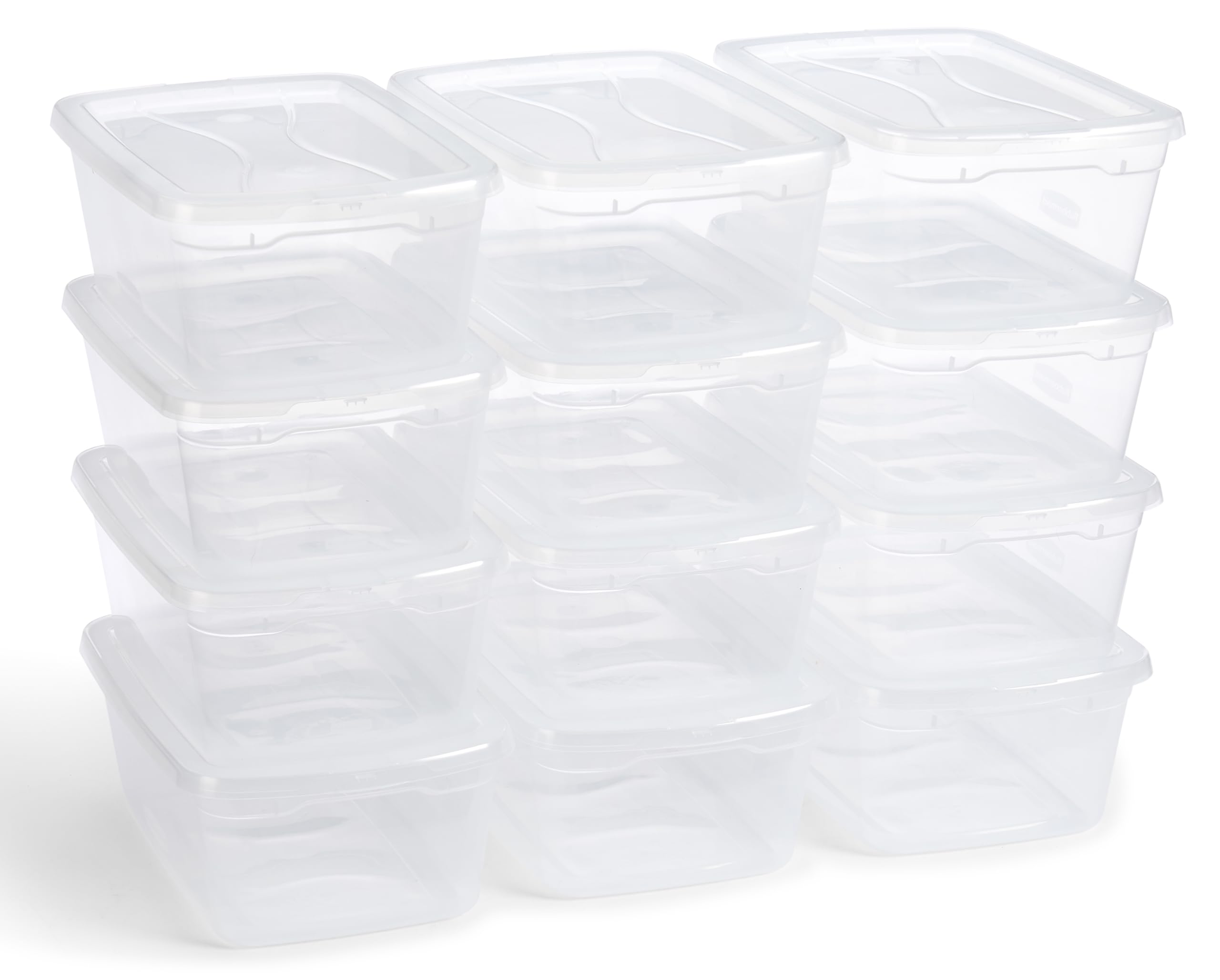 Foto 2 pulgar | Contenedores De Almacenamiento Rubbermaid Cleverstore De 6 Litros Con Tapas Con Cierre, Paquete De 12 - Venta Intern